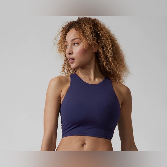 NWT Athleta Conscious Crop A-C | NAVY - Picture 2 of 8